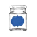 Consol Jar (Square) with Blue Colour Notes   Consol Jar (Square) with Blue Colour Notes
